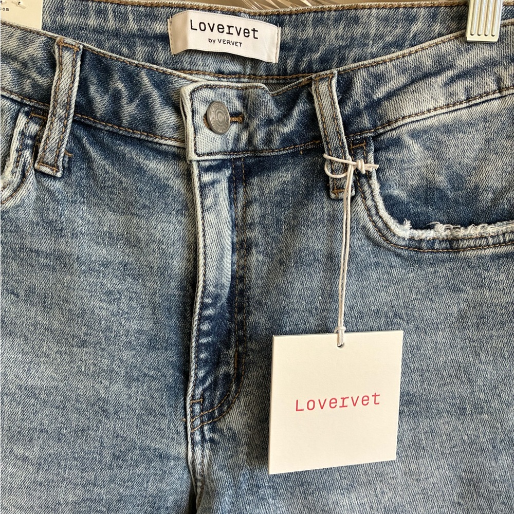 Lovervet Women's Classic Blue Straight Leg Jeans - Picture 2 of 7